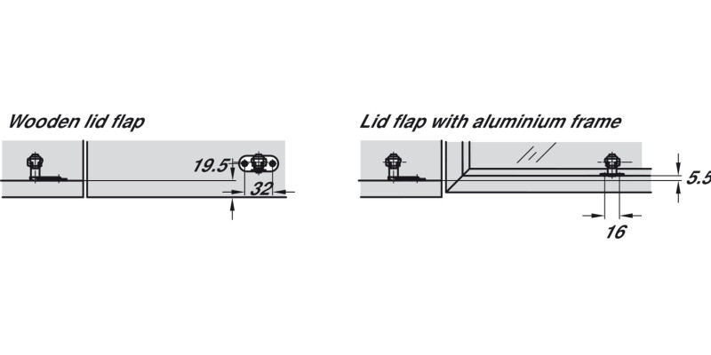 Maxi Lid Stay 37mm Model A NP