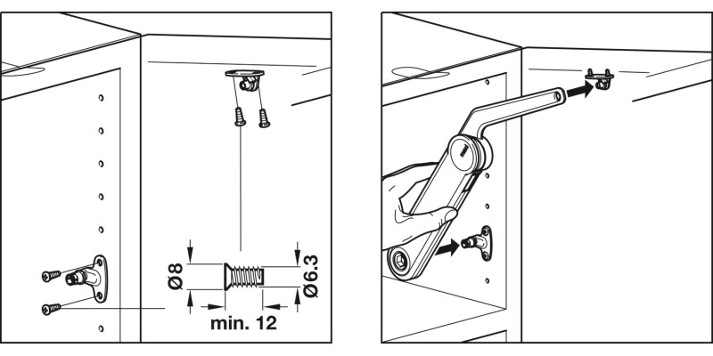 Maxi Lid Stay 37mm Model A NP