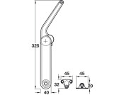 Maxi Lid Stay 37mm Model B NP