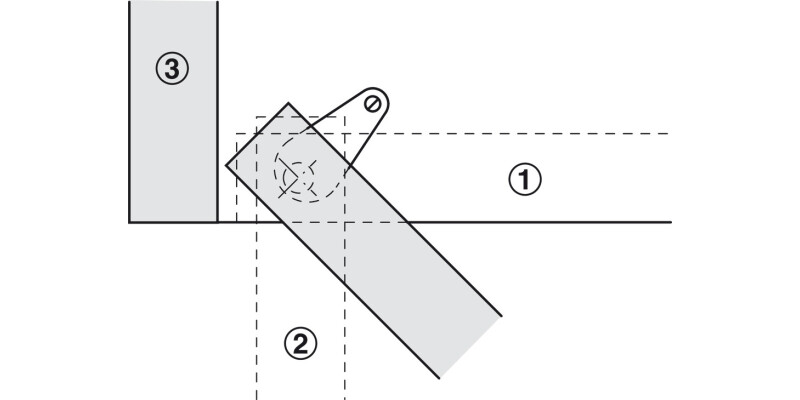 Pivot Hinge wo Stop Pl Black