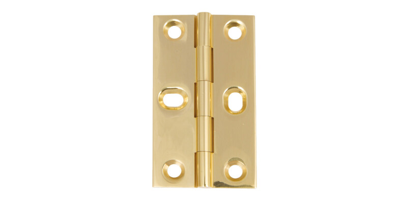 Butt Hinge Elong Sqr 75x42mm Brass PB