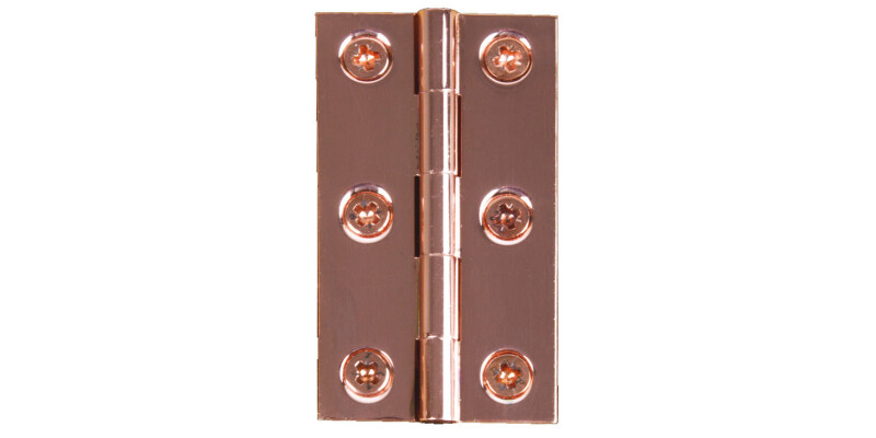Broad Style Hinge, 64 x 35 mm, Brass