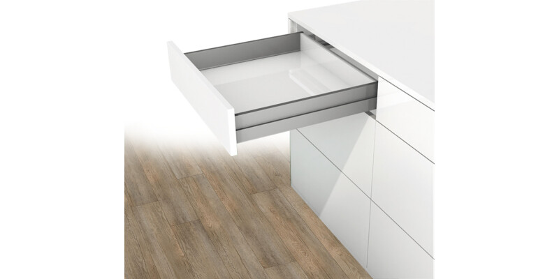 NovaPro Scala St Drawer Back 90/900mm Slv