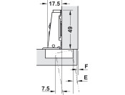 100D Hinge Slide Full SF Hospa 304 PSS