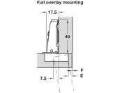 100D Hinge Slide Full SF Hospa 304 PSS