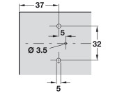 Nexis 0mm Mounting Plate 1prt Slide SupCruci Eur