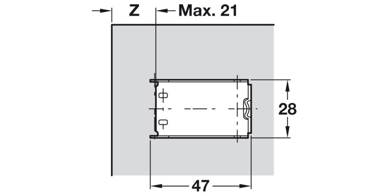 Tiomos Mirro Hinge Adapter SS