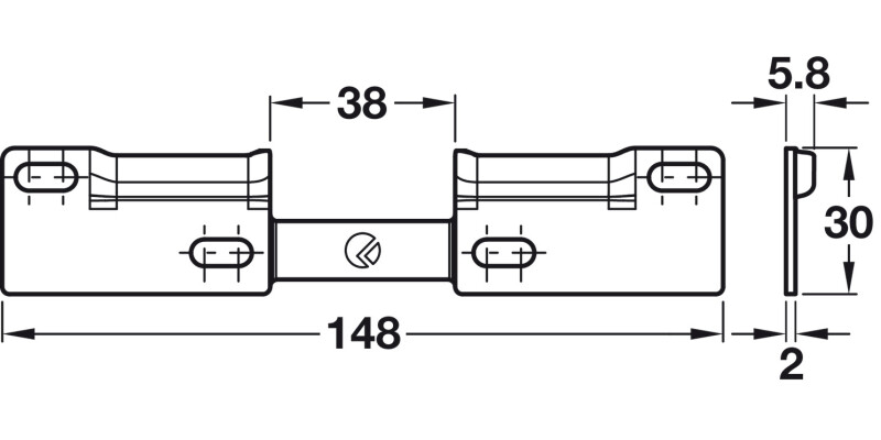Libra WP1 Double Wall Fixing Plate SZP