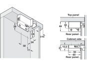 Cabinet Hanger SF LH upto 104kg St NP
