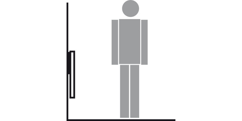 Hinged Bracket Adj 300mm 200kg/Pr St Wht