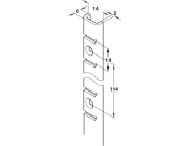 Bookcase Strip U Sec 1829mm St Mid Brown