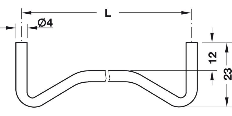 Shelf Support Swedish D4x160mm St NP