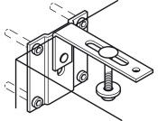 Securing Fitting For Foldaway Bed Black