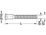 Confirmat Scr D10x50mm D5.0mm SW4 St Blk