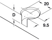 Rafix 20 FlushFit Trim Cap Pl White