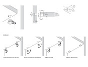 Turn Fastener Shelf Connector D15mm ZNP