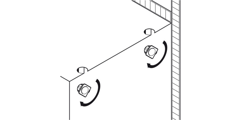 Turn Fastener Shelf Connector D15mm ZNP