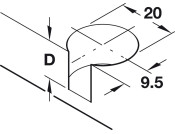 Rafix 20 Housing w Ridge 19mm ZA NP