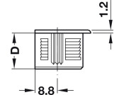 Rafix 20 Housing wo Ridge 16mm Pl White