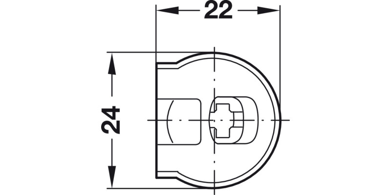 Rafix 20 Housing wo Ridge 16mm Pl White