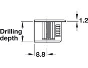 Rafix 20 Housing wo Ridge 16mm Pl White