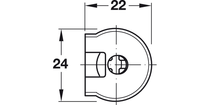 Rafix 20 Housing wo Ridge 16mm Pl White