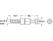 Maxifix ConnBolt S35 5/55mm Galv St