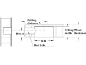 Maxifix ConnBolt S35 5/55mm Galv St