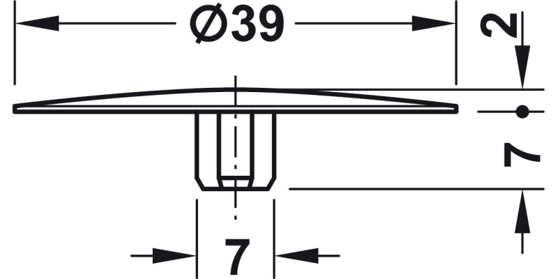 Maxifix Cover Caps D39mm Pl Black