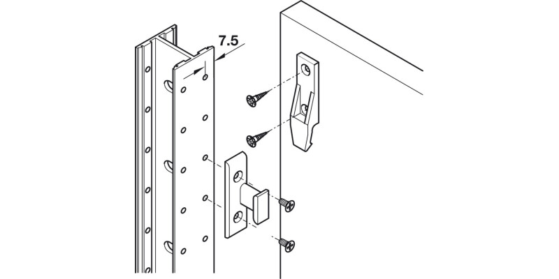 Keku Panel Comp wo Lip Hospa Blk