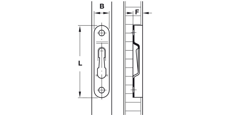 Modular Plate, for Rapid Release Fastenings, Standard