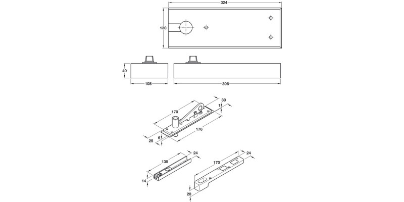 Patch Fit Set - Glass/Glass Wall w SC