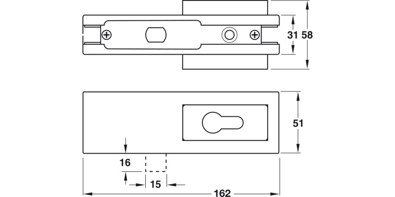 Startec PatchFit Crn Lock w Pro Cyl MSS