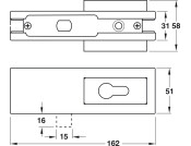 Startec PatchFit Crn Lock w Pro Cyl MSS