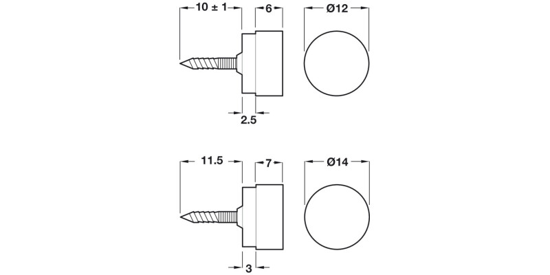 Elite Magnetic Catch 2kg Screw Neo Nkl