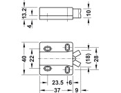Compact Non Magnetic Catch 3kg Pl Black