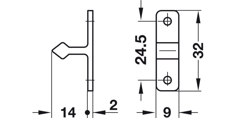 Twin Roller Catch Sprung Nylon Brown