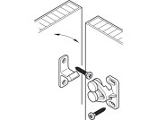 Twin Roller Catch Sprung Nylon Brown