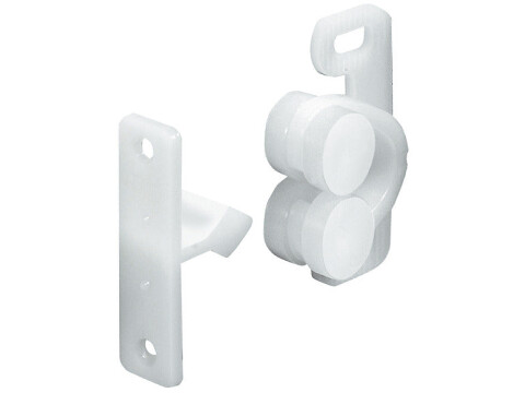 Twin Roller Catch Sprung Nylon Brown