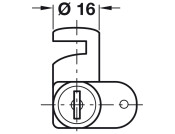 Cam Lock for Wooden Furn LH Differ 5-8
