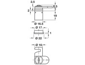 Cam Lock for Wooden Furn LH Differ 5-8
