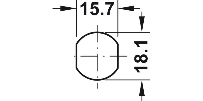Cylinder Cam Lock Crnk 22mm Differ Dir.1