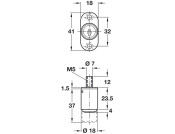 PushButton Cylinder D18mm MNP FH3