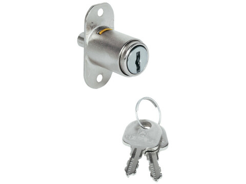 Push Button Cylinder, &Oslash; 18 mm, Locking Pin with M5 Internal Thread