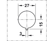 Cylinder Lock Push+Turn H1
