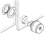 Cylinder Lock Push+Turn H1