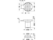Minilock40 Kaba 8 D22mm MNP RH K1
