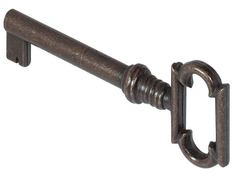 Key 38x6x8mm Shank Sqr ZA Bronze/Brushed