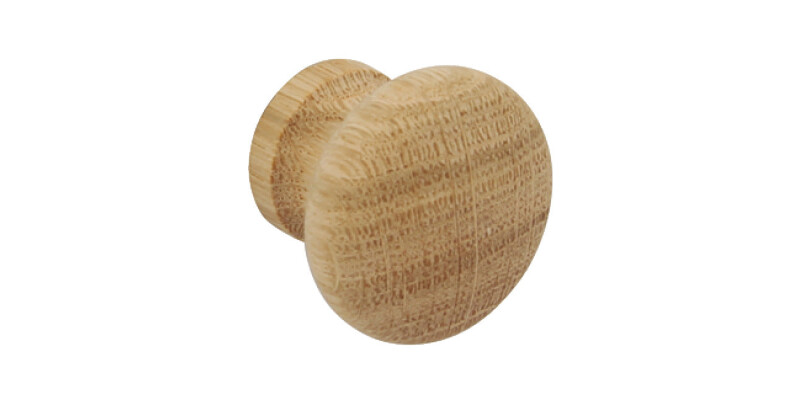 Knob Unfinished Beech D34x28mm