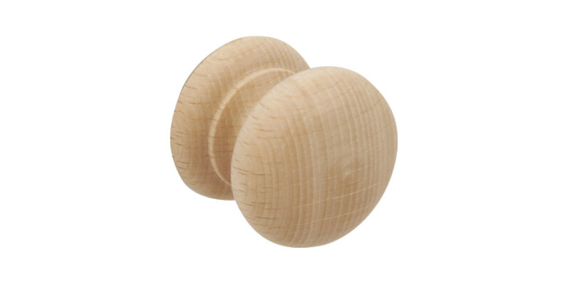 Knob Unfinished Oak D34x31mm